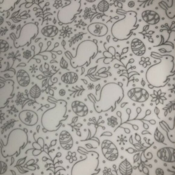 Coco & Lola White & Gray Easter Egg Floral Dinner - Picture 3 of 5